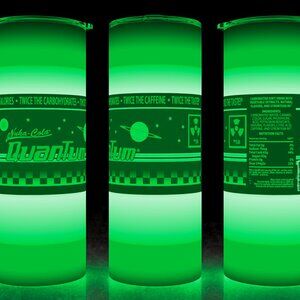 Glow in the Dark Nuka Cola Quantum - Fallout Gaming Drink Cup Mug Tumbler 20oz